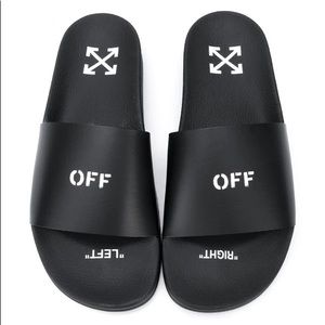 OFF-WHITE POOL SLIDES